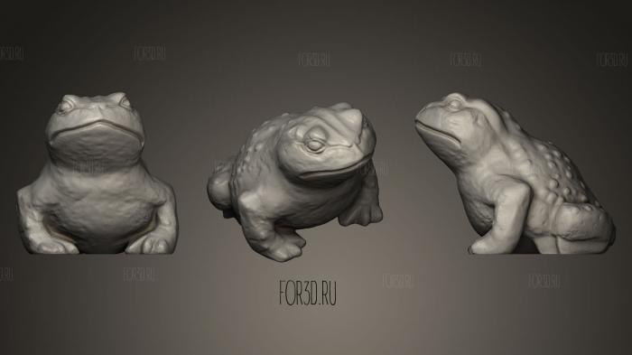 Toad Sculpture 3D 3d stl модель для ЧПУ